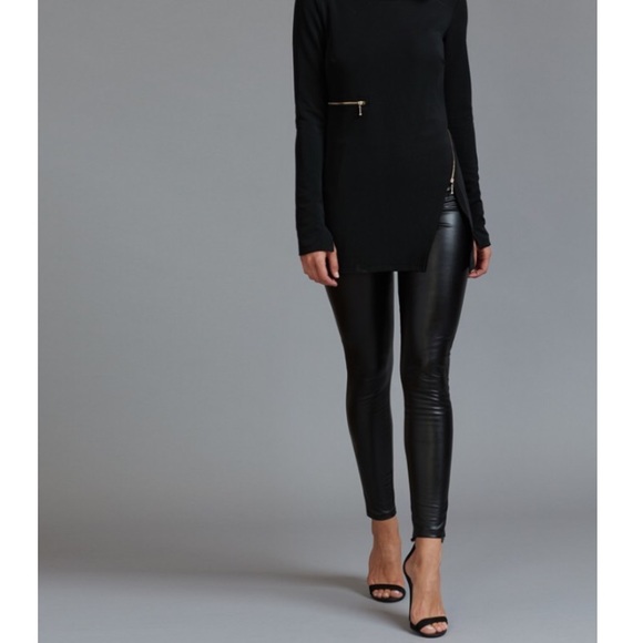 Guess Pants - Guess Faux Leather Pants Size Med